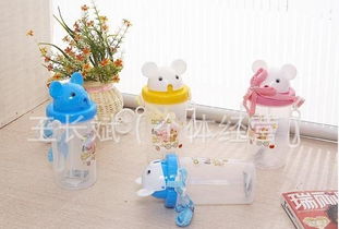 哈爾濱兒童用品批發 500ml子彈彈頭吸管水壺價格、廠家及圖片指南